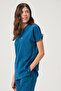 Lycra Scrubs Turquoise Bat Sleeve Doctor Nurse Jersey Team - 2