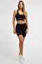 Women's Black Logo Aline Sports Bra - 3