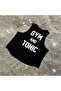 Women's Black Training Athlete Athlete Gym and Tonic Cropped Tank - 6