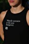Women's Black Training Athlete Athlete Gym and Tonic Cropped Tank - 2
