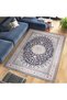 Cansu Collection Beige Border Detailed Patterned Woven Base Modern Decorative Carpet Cansu29 - 2