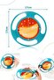 Non-Spill Food Plate Universal 360 Degree Rotating Food Container Plate Mother Baby Toy - 6