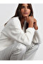 V-Neck Soft Textured Knitwear Sweater