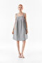 Side Tie-Detail Gabardine Dress