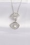 Silver Color Zircon Stone Pearl Oyster Pendant Necklace (316L Steel) - 2
