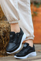 Tmp 001 Zipper Detail Casual Sneakers