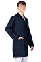 Men's Sports Collar Navy Blue Professional High School Workshop Student Apron and Teacher Apron