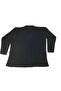 Women's V-Neck Button Detail Thick Knitwear Mother Bluz - 3