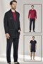 Knitwear Robdöşambr Long and Short Pajama Set Groom Set - 2