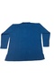 Women's V-Neck Button Detail Thick Knitwear Mother Bluz - 3