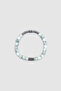 Shiny White Metal Glass Men's Bracelet - 2