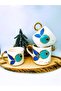 24 Carat Gold Embroidered Handmade Fish Mug - Fish Mug, Handmade Mug, 330 ml - 5