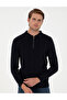 Navy Blue Slim Fit Zippered Polo Neck Sweater 50300505-Vr033 - 3