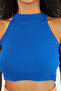 ساكس اللون الأزرق Camisole CROP - 8