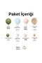 Balloon Set Eucalyptus-Macaron Blue-Macaron Salmon-Milk Coffee 100 Piece Balloon Chain Set - 2