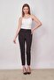 Women's Gathered Lace Front Rope Strap Lycra Body Blouse-Cream - 2