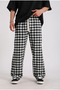 Square Plaid Patterned Casual Sweatpants