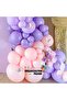 Balloon Set Lilac-Macaron Lilac-Macaron Salmon 60-Piece Balloon Chain Set - 4