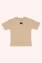 Boy's Print Detailed Beige T-Shirt