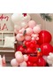 Balloon Set Macaron Pink-Red-White 60-Piece Balloon Chain Set - 4