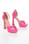 Hard Mirror High Platform Pink Women's Shoes - 3