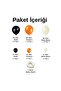 Balloon Set Black-Orange-Retro White 100-Piece Balloon Chain Set - 3