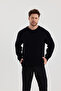 Men's Regular Fit Crew Neck Braided Knitwear