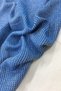 Draped Linen Fabric Dark Blue Color