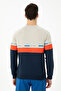 Men's Navy Blue Sweatshirt 50270726 -Vr033 - 5