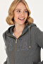 Anthracite Melange Women's Hooded Sweatshirt - 50272060 -Vr081 - 2