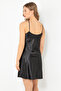 Thin Strap Mini Satin Nightgown - 5