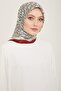 وشاح كلاسيكي منقوش تويل حرير 24Ya9149 8 09