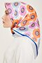 Floral Print Twill Silk Scarf 24Ya9106 54 39 - 3