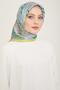 وشاح حريري منقوش بنمط هندسي 24Ya9144 37 55