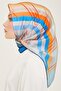 Abstract Patterned Twill Silk Scarf 24Ya9107 50 06 - 3