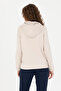 Women's Cream Hooded Sweatshirt 50276601-Vr071 - 6