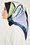- Silk Scarf 2023/2024 Autumn Winter Sura Silk Blue 9050-58 - 3