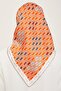 Geometric Patterned Twill Silk Scarf 24Ya9144 37 37 - 4
