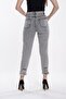 Gray Ripped Mom Jean Boyfriend Jeans - 4