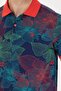 Men's Navy Blue Polo Neck T-Shirt 50276807-Vr033 - 7
