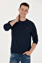 Men's Navy Blue Basic Sweatshirt 50274090-Vr033
