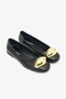 Abra Black Genuine Leather Women's Ballerinas - 4