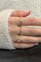 Gold Zircon Stone - Adjustable Elegant Pandora Ring Set of 3 - 3