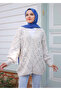 Women's Star Patterned Buttoned Knitwear Cardigan - 5