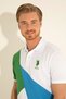 Men's Regular Fit Polo Neck Green T-Shirt 50281554-Vr054 - 3