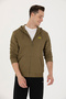 Men's Khaki Knitted Cardigan 50276152-Vr027