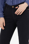 Women's Navy Blue Toothpick Fit Pants 50253899-Vr033 - 5