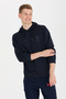 Men's Navy Blue Hooded Sweatshirt 50253234 -Vr033 - 2