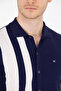 Men's Navy Blue Polo Collar Knitwear Sweater 50262473 -Vr033 - 7