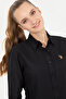 Women's Black Long Sleeve Basic Shirt 50256672-Vr046 - 2
